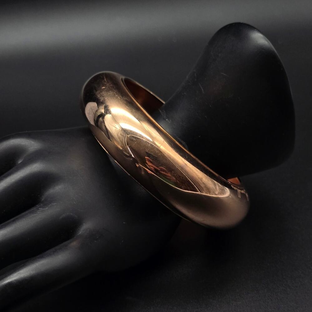 Bronzeallure Italy Bangle Bracelet Rose Gold Tone